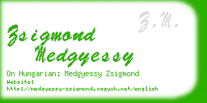 zsigmond medgyessy business card